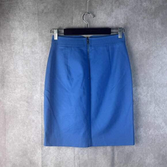 Elie Tahari Blue Pencil Skirt – Size 4 - Picture 2 of 7